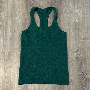 Lululemon Sz 6 Swiftly Tech Women's Green Racerback Sleeveless Workout Tank Top